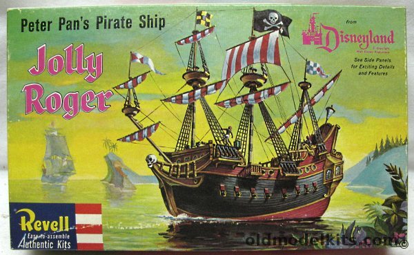 Revell 1/72 Walt Disney Peter Pan's Pirate Ship Jolly Roger Disneyland, H377-149 plastic model kit